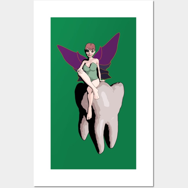 Tooth Fairy Pin Up Wall Art by LordNeckbeard